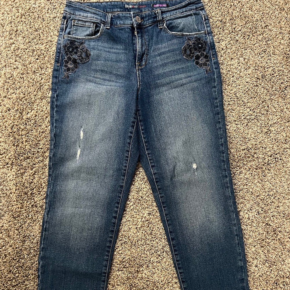 STYLE & CO DEMIN BOYFRIEND JEANS
